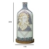 Aesthetic Elegance Hand Painted White Glass Shade Table Lamp