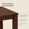 Arlo Teak Wood 6 Seater Dining Table in Teak Finish