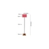 Earvin Pink Cotton Shade Floor Lamp