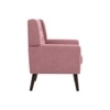Azriah Boucle Fabric Accent Chair in Pink