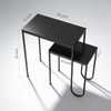 Black Crest Console Table
