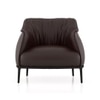 Odette Lounge Chair In Brown Leather
