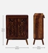 Lifty  Sheesham Wood Shoe Cabinet In Provincial Teak Finish