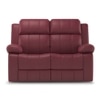 Griffin Recliner Two Seater - Crimson Burgundy
