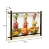 Desert Art Metal Handpainted Three Sardar Wall Hanging Frame in Multicolour