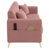 Daraco Velvet 2 Seater Sofa in Pink Color