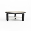 Bette Ceramic Coffee Table In Deark Brown Finish