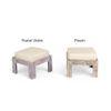 Blane Sheesham Wood Country Side Coffee Table Set With 4 Stools In Antique Multicolour Finish