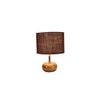 Juliette Brown jute & solid wood table lamp