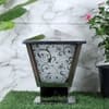 Eliante Chrome Iron Gate Light With B22 Holder In Chrome Colour