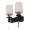 Eliante Wall Lights Mild Steel, Glass & Glass Material Brown,Gold & White Finish