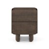 Olen Solid Wood Bedside Table In Danish Walnut Finish