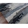 Myla Dark Gray Abstract Hand-Tufted Viscose 10X8 Feet Carpet