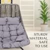 Premium Double Seater Spoon Swing 6 Star Grey