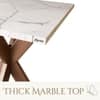 Nextstep Marble End Table Copper Finish