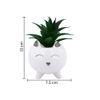 White 1 Pieces Succulent Artificial Plant With Pot