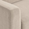 Modernelegance Wood Right Aligned 3-Seater With Upholstery Non Storage Sofa In White Colour