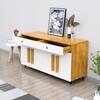 Hexa Red Multipurpose Storage Cabinet With 2 Drawer 4 Door in Giant Wood And Frosty White Colour