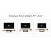 Darien Engineering Wood Wall Mount TV Entertainment Unit Set Top Box Stand/TV Cabinet with Shelves for Books & Decor Display Unit Bed Living Room Upto 60 Inches (Brown Maple & White)