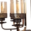 Eliante Mild Steel 6-Light Chandelier, Modern Metal Hanging Ceiling Light Fixture For Living Room
