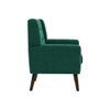 Azriah Boucle Fabric Accent Chair in Green