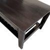 Piante Sheesham Wood Accent Rectangle Coffee Table In Dark Mahagony Finish