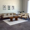 Contemporary Premium Minimalist Fabric Sofa (Colour: Beige, Seater: 3+1+1)