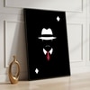 The Castle Decor Minimalist Mafia Style Wall Art Framed Painting 20x30 Inch