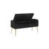 GIgel 2 Ottoman with Storage Color in Black