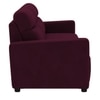 Alvaro Velvet 3 Seater Sofa Red wine Color