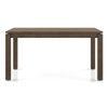 Atlas Solid Wood 6 Seater Compact Dining Table In Danish Walnut Finish with 6 Celia Dining Chair in Deep Olive Velvet Fabric
