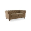 Winchester Luxe 2 Seater Fabric Sofa in Fawn Velvet Colour