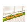 Wooden Slim Herb Planter with Divider Natural 60 cm