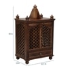 Lita Sheesham Wood  Prayer Unit In Provincial Teak Finish