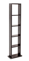 BLUEWUD Walten Engineered Wood Bookshelf Cabinet Book Rack Organizer with Shelves for D�cor Display, Wall Mount Floor Standing for Home Library (Wenge)