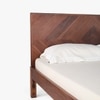 Dado Solid Wood King Non Storage Bed in Brown Colour