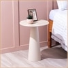 Contemporary Iron Side Table in White Colour