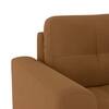 Verona Premium 1 Seater Fabric Sofa in Ochre velvet Colour