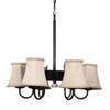 Devansh Dual Black Wallmounted Lamp With Cotton Black Shade