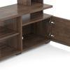Celestin Engineered Wood Free Standing Regular Size Tv Unit In Classic Walnut