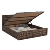 Keaton Sheesham Wood Queen Size Bed In Provincial Teak Finish With Hydraulic Storage (60 x 78 inches)