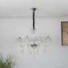 Paris 8 Arm Chrome and Clear Crystal Chandelier