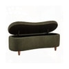 Leroj Boucle 2 Seater Ottoman Bench with Storage  in Olive Green  Color