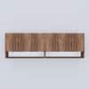 6 Doors Modular Wall Mounted Kitchen Cabinet With Organizer Shelf In Cochwood Brown Finish