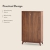 Webster 24 Pair Shoe Rack in Sheesham Finish