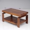 Mars Solid Wood Coffee Table in Natural Finish