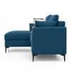Casella 2 Seater Sectional Sofa with Left Chaise Lounge Navy