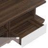 Iwaki Engineered Wood Swivel TV Unit in Columbian Walnut Finish