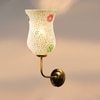 Devansh Metal Electric Wall Light in Gold Colour with Multicolor Shade Count of 1 Light