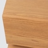 Lagere Series Bedside Table polished in dual Colours (Natural for Drawers & Black)